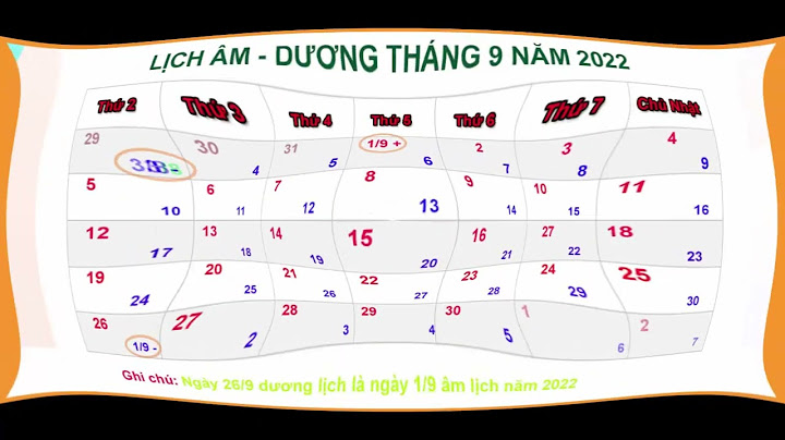 15 tháng 9 dương là bao nhiêu âm