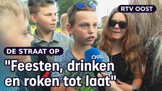 Hossen en bier drinken bij de Bouwvakfeesten in Oud Lutten | RTV Oost