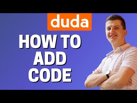 How To Add Code In Duda Site Editor