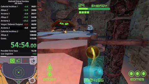 Metroid Prime Hunters (All Items) Speedrun - 1:12:58