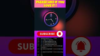 😍 Insane Glassmorphism x Neon Analog Clock fontend HTML CSS JS #coding #htmlcssjs #webdesign #shorts