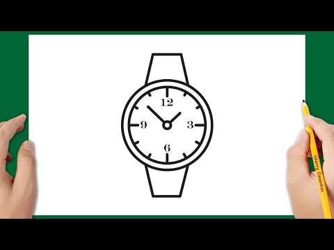 Vídeo: Como Desenhar Um Relógio Com Um Lápis Passo A Passo