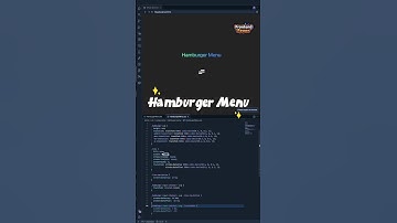 Mesmerizing Hamburger Menu Animation #htmlcss #coding #css #uianimation #cssanimation
