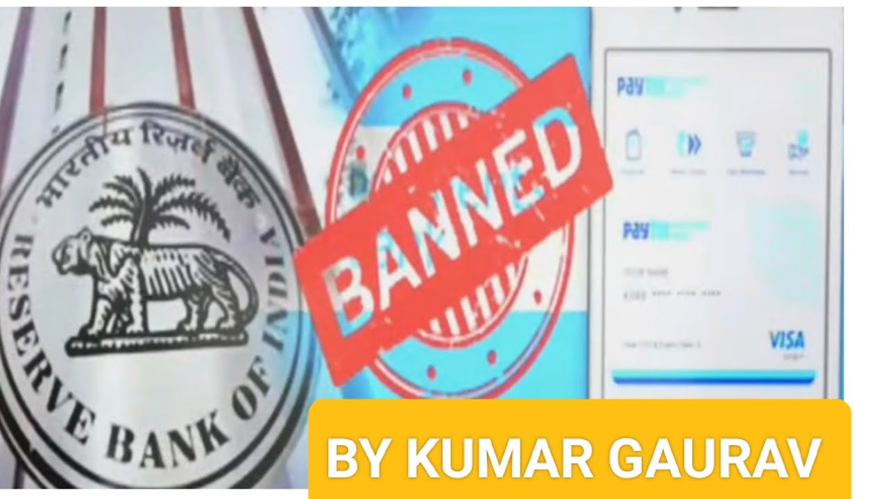 PAYTM PAYMENT BANK BANNED By RBI // KUMAR GAURAV // LATEST NEWS