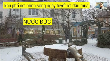 Cuộc sống Đức: tuyết rơi đầu mùa đông ở Đức, dạo 1 vòng khu phố chỗ mình ở ngày tuyết rơi