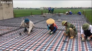 Roof Construction Step By Step - Techniques For Building Manual Roofs With Ready-Mixed Concrete