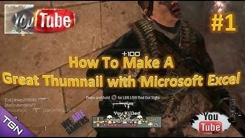 How To Make A Cool Thumbnail For Your Videos Only With Excel