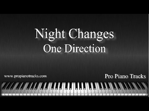 Night Changes - One Direction Piano Accompaniment Karaoke/Backing Track