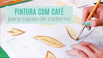 Como usar CAFÉ PRA FAZER CAPAS de caderno criativas | Métodos e Costuras