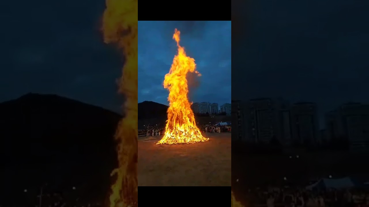 김천시 정월대보름 달집태우기 행사