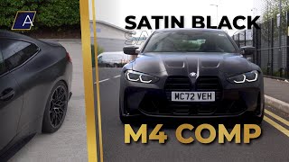 M4 Competition wrapped Satin Black 🔥 |  Autowrap Manchester