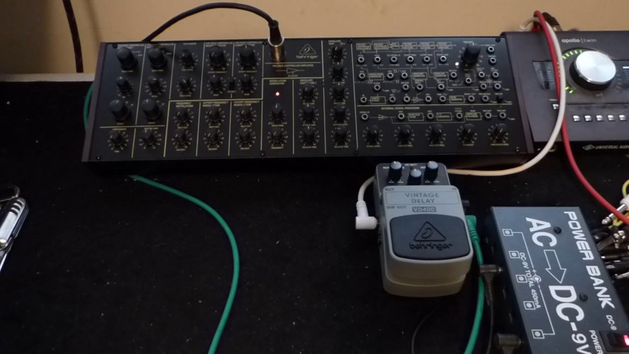 Behringer K2 & Behringer VD400 Vintage Delay YouTube