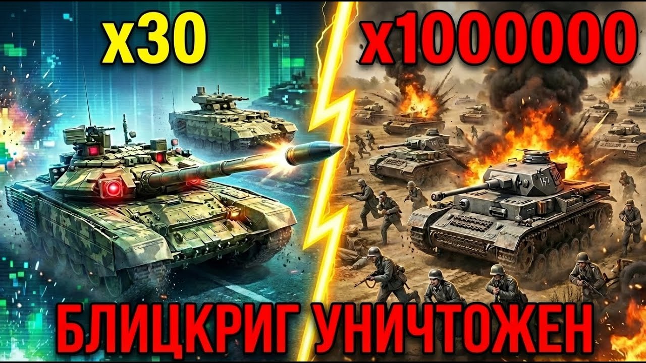 ПЛАН «БАРБАРОССА» УНИЧТОЖЕН ЗА 1 ЧАС! Т-90М против Вермахта