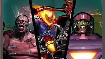 Ultimate Marvel vs Capcom 3: Ghost Rider, Nemesis, and Sentinel arcade playthrough