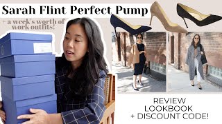 A WEEK OF WORK OUTFITS ft. Sarah Flint Perfect Pump (Review & How to Style) | Lawyer Style & Fashion