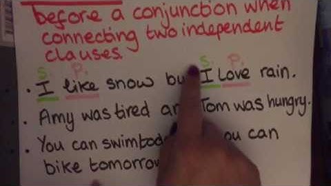 Commas: Before a Conjunction