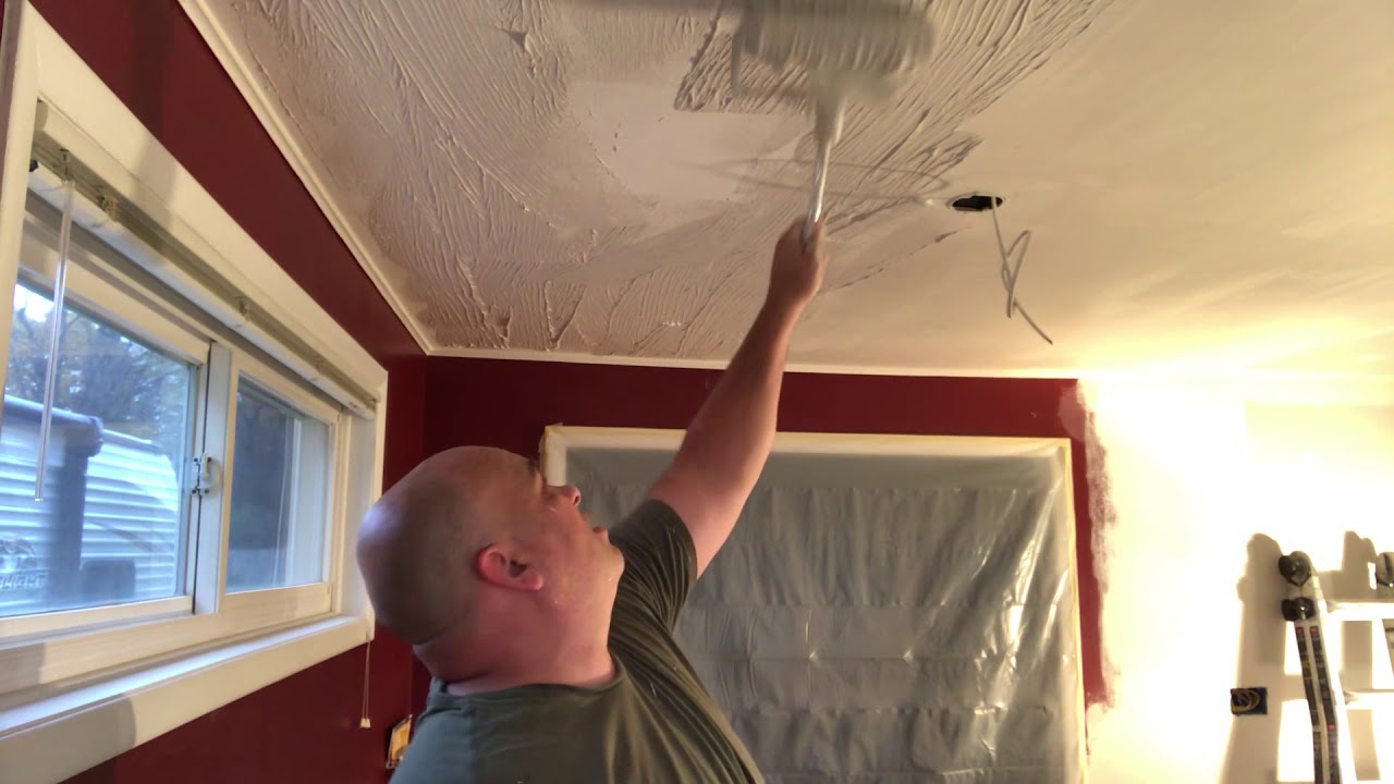 Skim coat ceiling YouTube