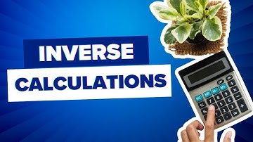 STAT280 | Week 5 MyOpenMath | Inverse Calculations