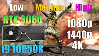 Apex Legends RTX 3080 + i9 10850K | 1080p & 1440p & 4K | All Settings Test