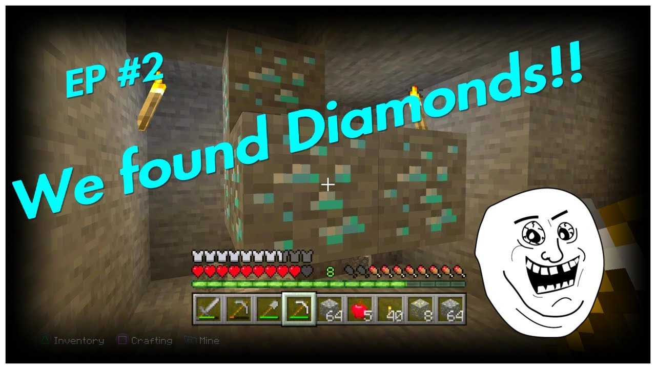 WE FOUND DIAMONDS ALREADY!! Minecraft Let's Play #2 w/ Toxin - YouTube