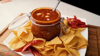 La Mejor Salsa Macha Muy Picante - Salsa Chile de Árbol y Cacahuate - &quot;El Saborcito Rojo&quot;