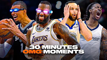 30 Minutes of NBA "OMG" Moments in 2024 Season 😱