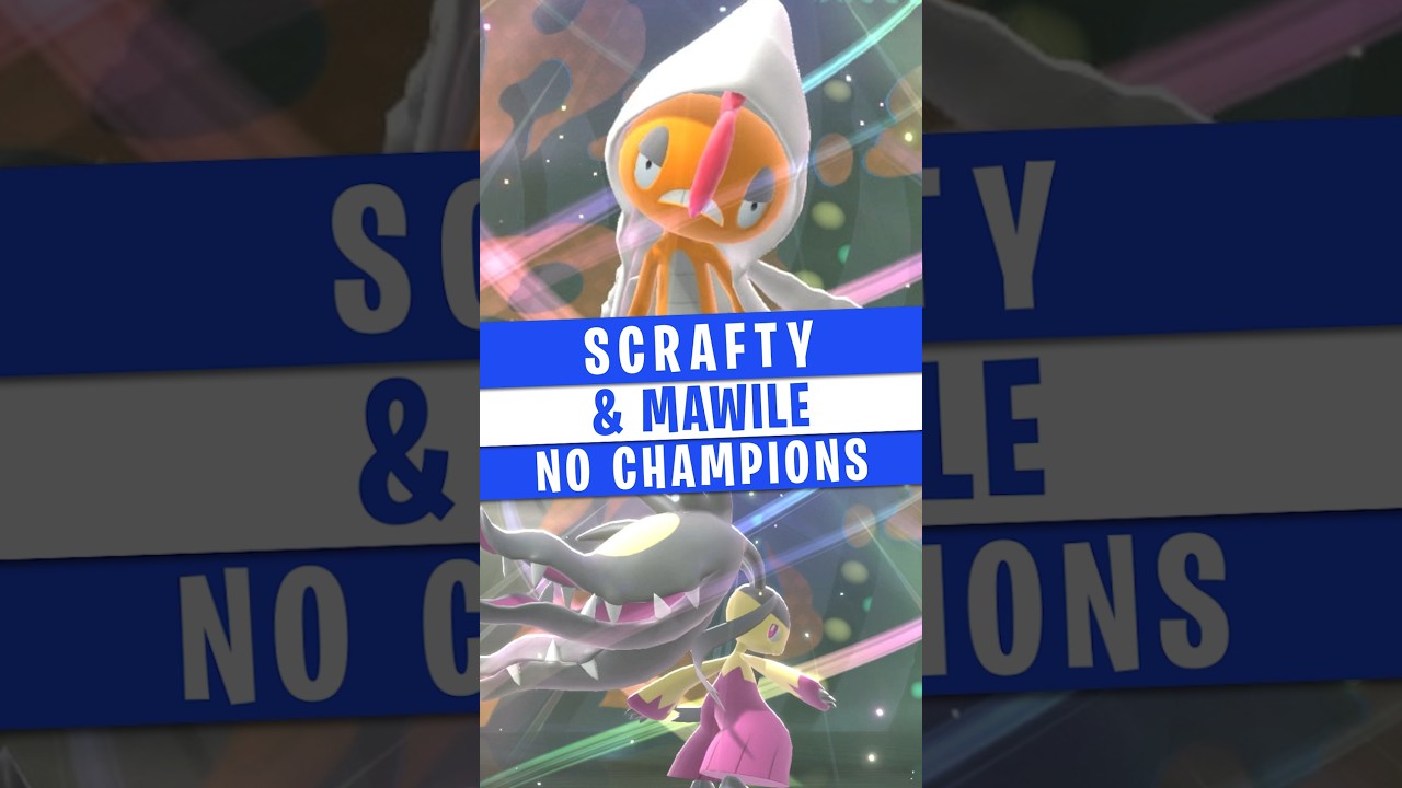 Mega MAWILE e Mega SCRAFTY, unidos em TRICK ROOM no POKÉMON CHAMPIONS #pokemon #pokemonchampions