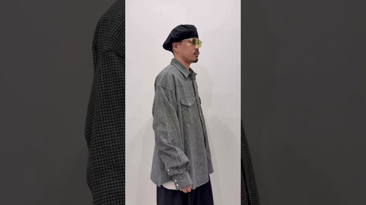 COOTIE PRODUCTIONS / Dobby Gingham Check L/S Western Shirt 通販