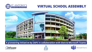 SAPS Kanjirapally - Virtual School Assembly 4000 + Students via Edisapp School ERP & Microsoft Teams