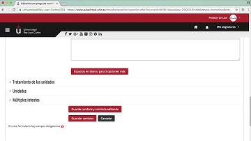 CURSO AVANZADO MOODLE 3.3. Banco de preguntas: pregunta tipo numérica