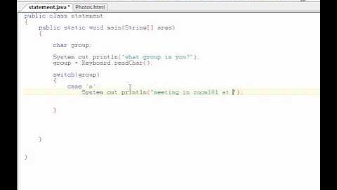Java programming Tutorial - 15 - Switch statement continued