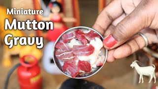 Miniature Mutton Gravy Recipe in Mini Mother's Kitchen || Mini Mother's Kitchen