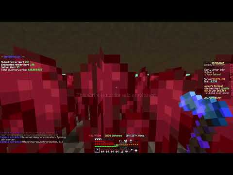 SHOWCASE Simple Scripts Nether Wart Macro 330m Daily | Hypixel Skyblock