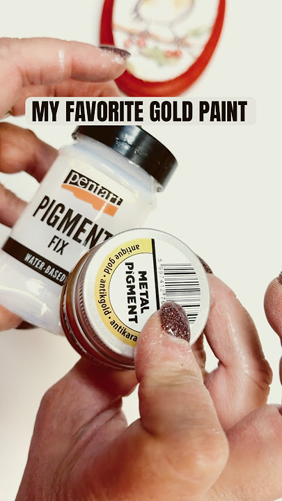 My FAVORITE GOLD PAINT! https://ellenjgoods.com/search?q=Pentart #diy #goldpaint