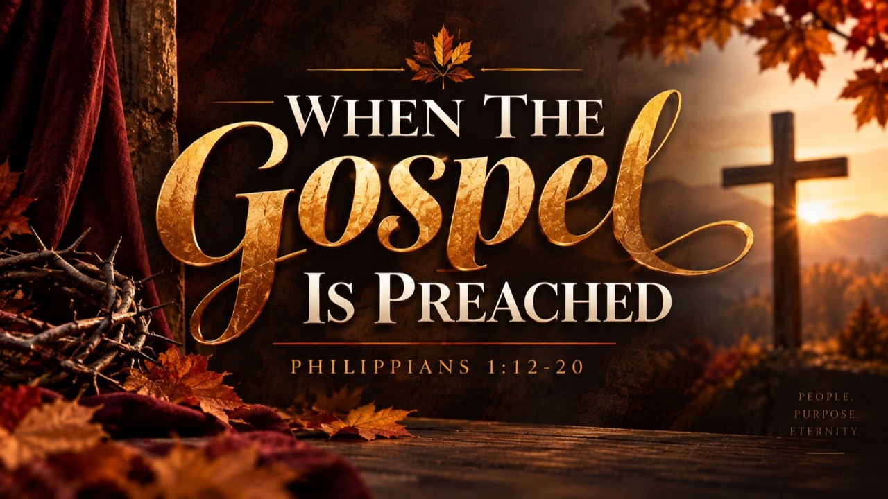 When the Gospel is Preached (Philippians 1:12-20 NASB)