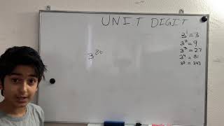 Finding Unit Digit Of Exponent