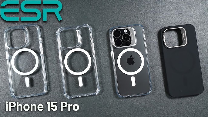 iPhone 15 Pro Max Air Armor Clear Case Set (HaloLock)