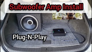 Subwoofer Amp Install. For G37, GT-R, QX70, MURANO, 370z, 350z, ARMADA, EX35, FX35, FX50, and QX56