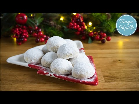 Рождественское Печенье 'Снежные Шарики' | Очень простой и вкусный рецепт без яиц | Snowball Cookies
