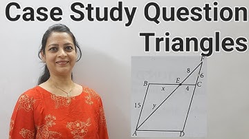 Class 10th Maths Case Study Question 6 From MTG Triangles by Shilpa Chaudhary