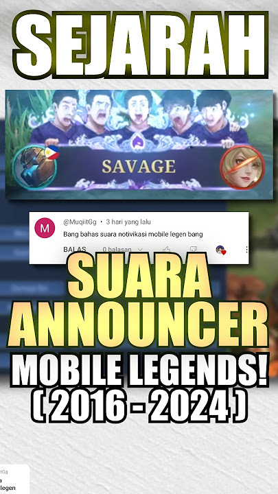 Sejarah Voice Announcer di Mobile Legends!