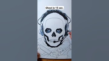 Drawing Ghost Time-lapse. #art #artshorts #drawing #shorts #youtubeshorts