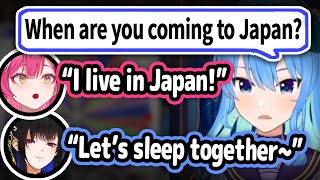 Suisei Trying To Speak English With HoloEN Members Is Too Wholesome and Cute【Hololive】