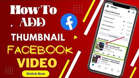 how to add thumbnail on facebook video |Facebook video thumbnail | thumbnail for facebook video