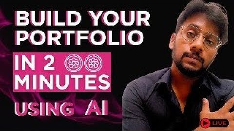 How to Build Your Own Portfolio Website in Minutes with AI ! 🤯