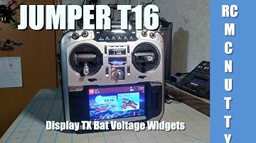 Jumper T16: How To Add TX Battery Voltage (widgets) To Top Bar