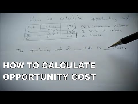 How To Calculate Opportunity Costs