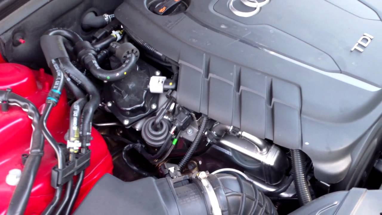 Audi A4 engine bay (1) - YouTube