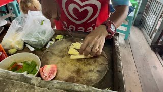 タイ船着き場　酢海老炒めの作り方