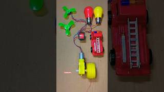 Modified BO Gear Motor Powers 2 LED Lights & 2 DC Fan Motors ⚡🔥 #dcmotor #shorts #exposavvy #tech